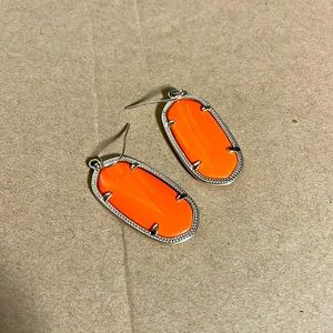 Kendra Scott Large Danielle Orange Earrings